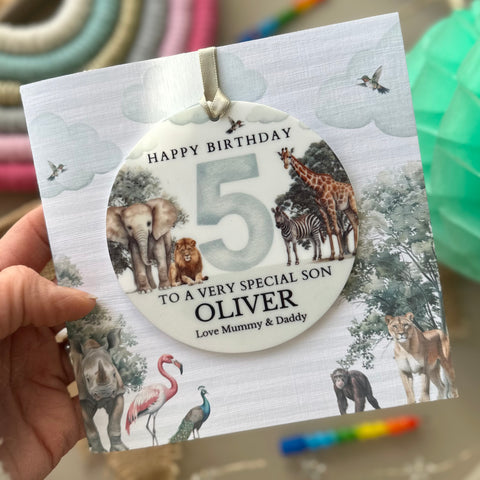 Any Age Birthday Safari Card