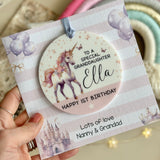 1st Birthday Unicorn Card